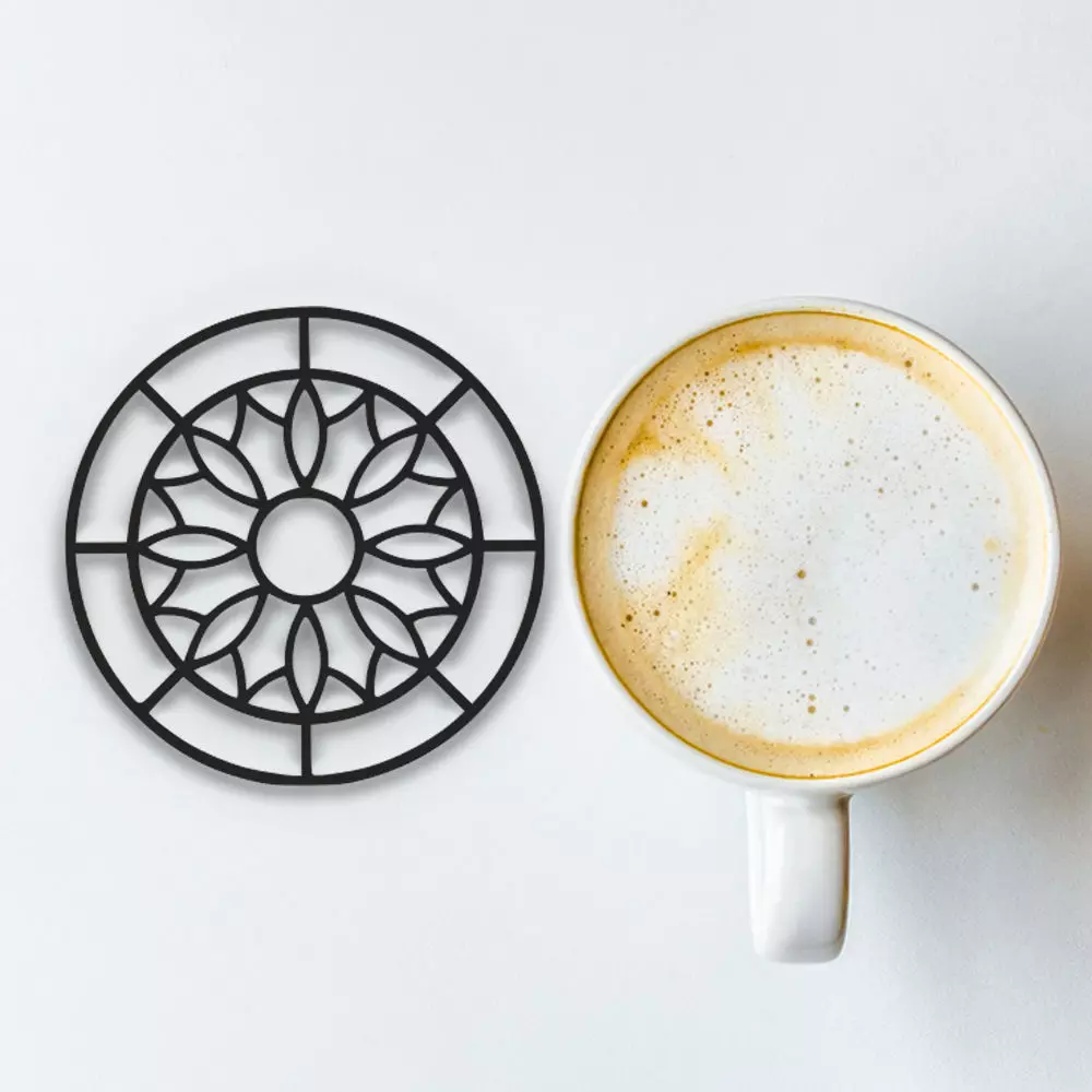 Coffee And Tea Coaster 3D print model_0
