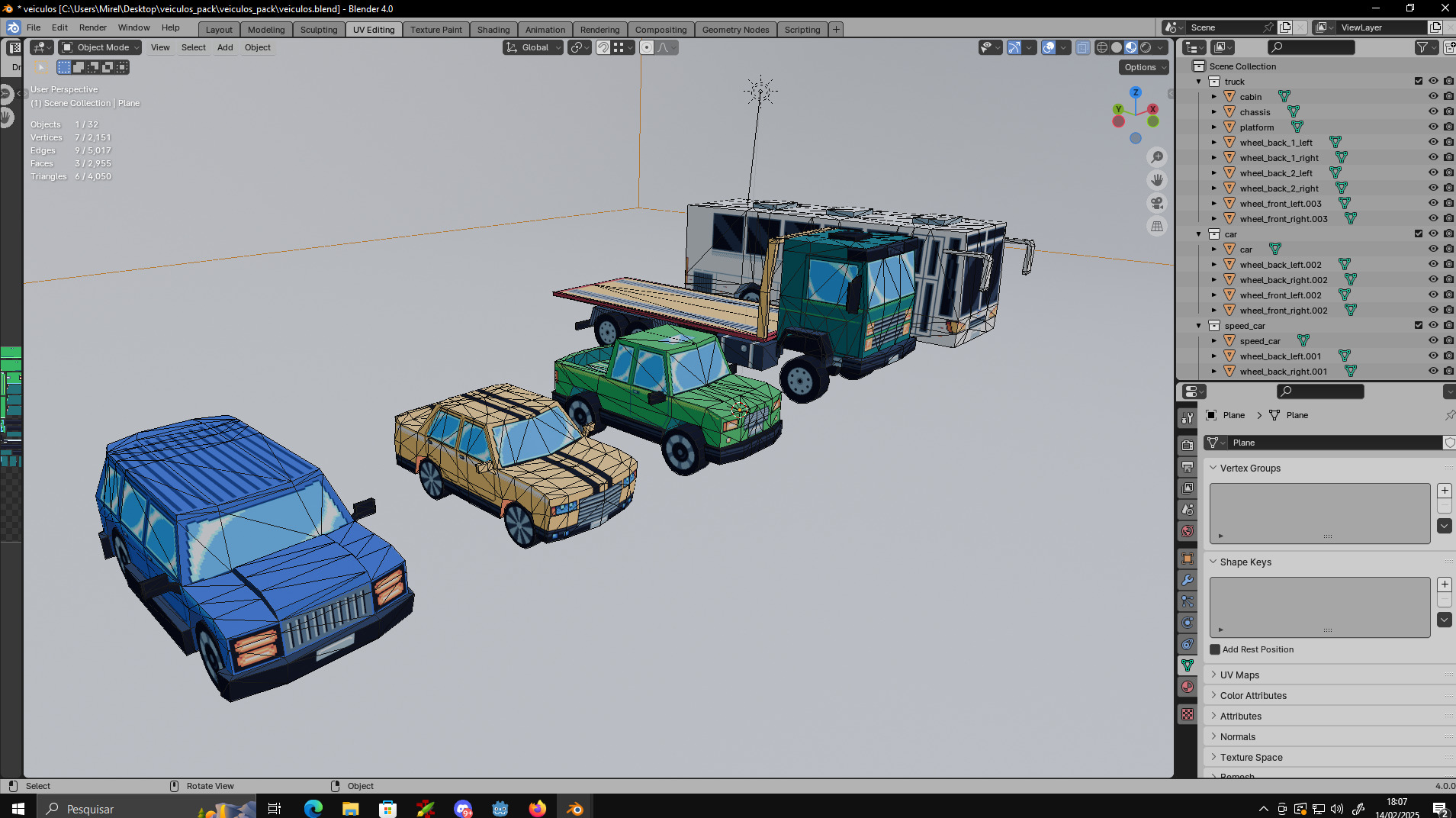 Vehicles pack 3D model_1