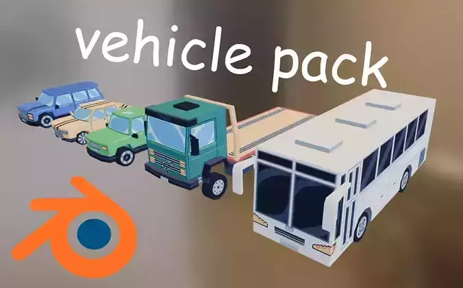 Vehicles pack 3D model