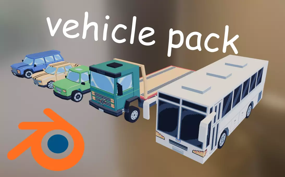 Vehicles pack 3D model_0