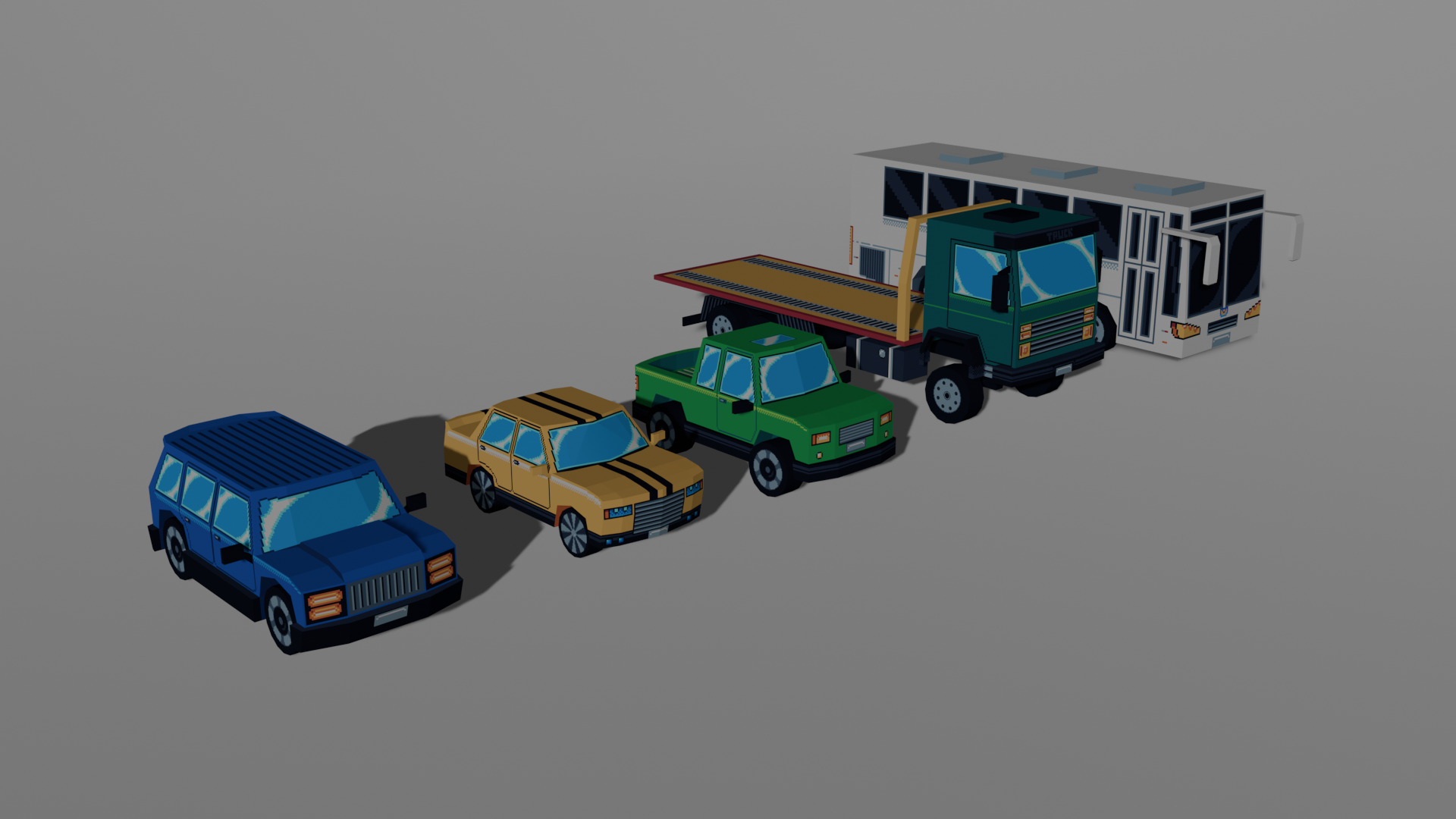 Vehicles pack 3D model_4