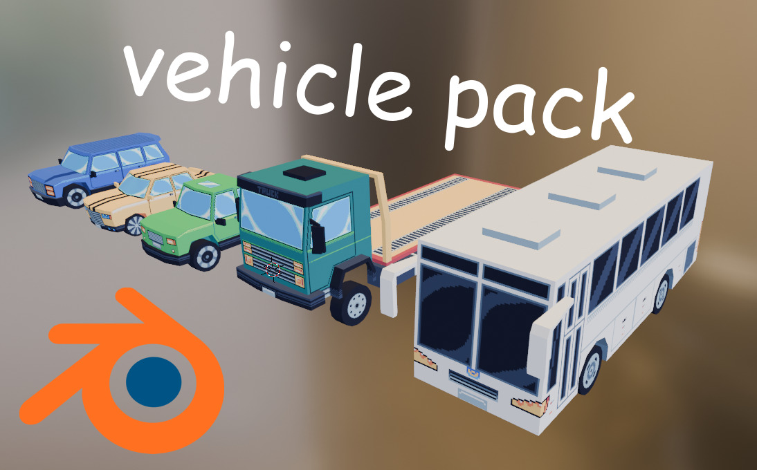 Vehicles pack 3D model_3
