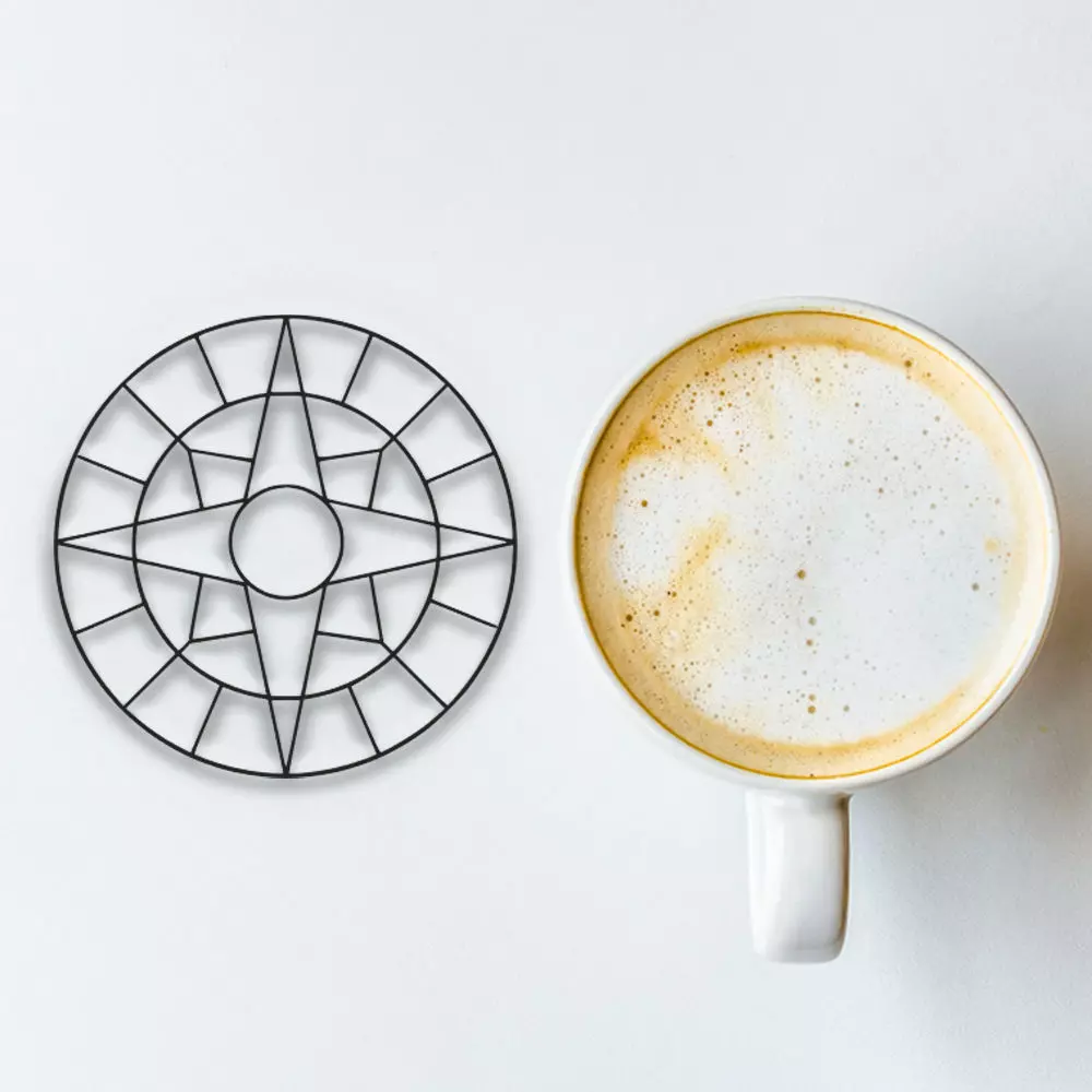 Coffee And Tea Coaster 3D print model_0