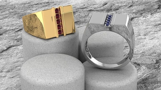 mens attitude ring  3D print model