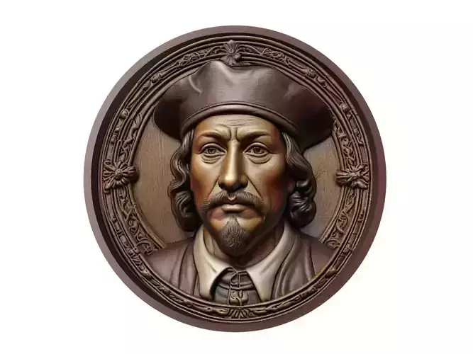 Hernan Cortes Medallion