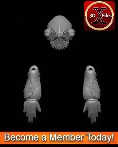 Admiral Ackbar Head Sculpt - Star Wars Custom Action Figure