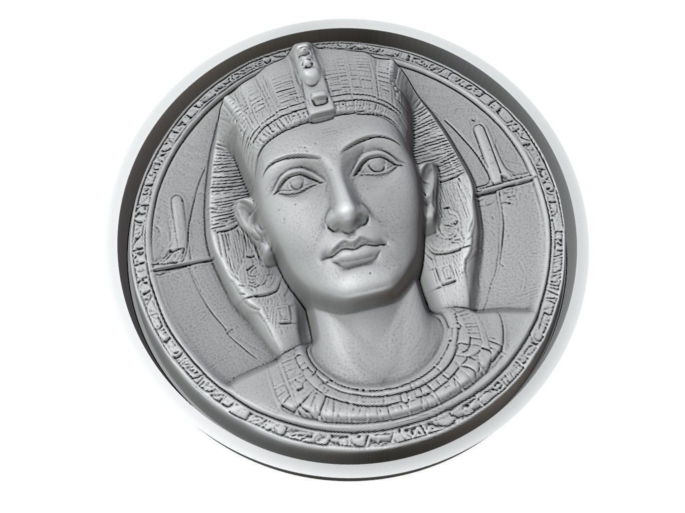 Hatshepsut Medallion 3D print model_3