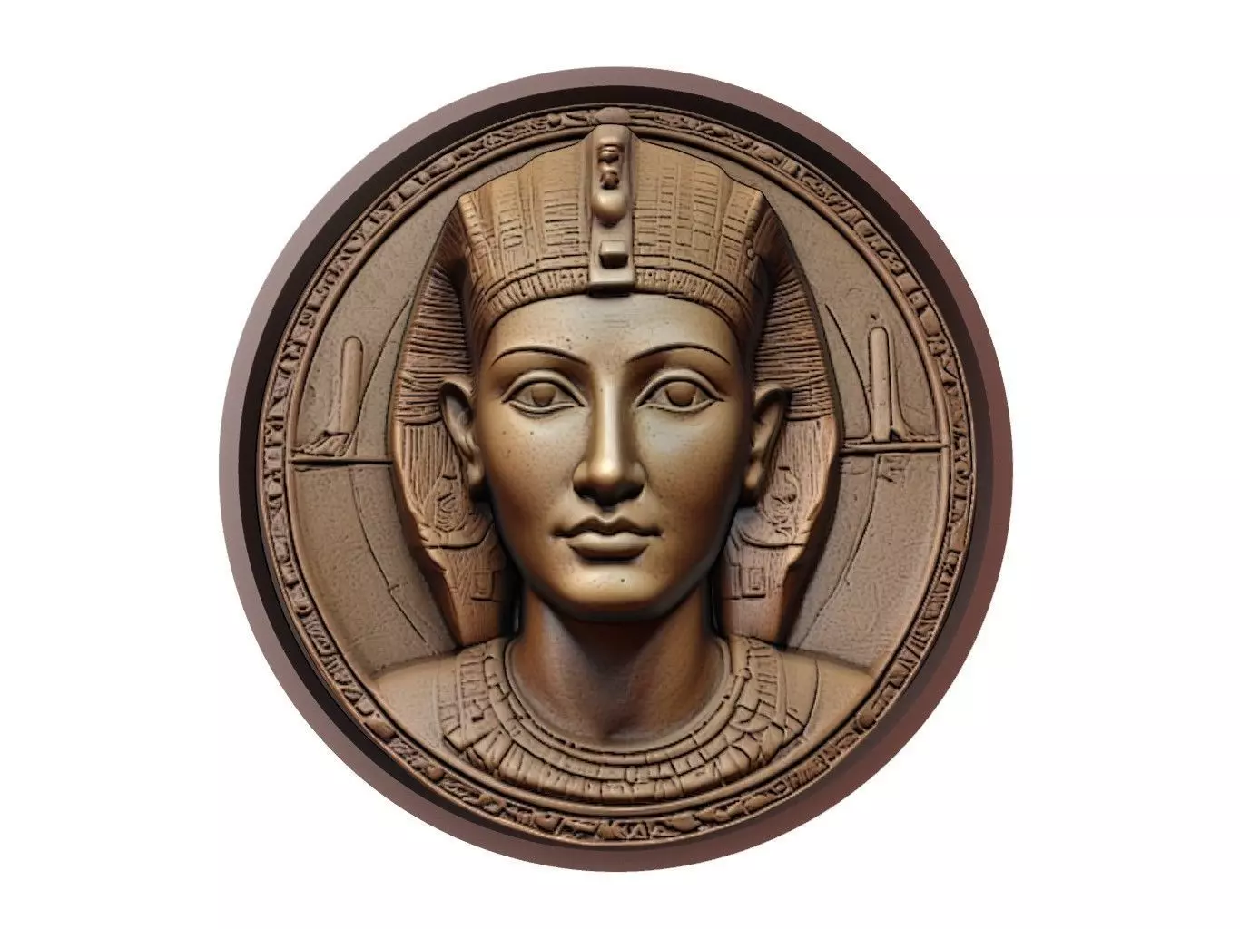 Hatshepsut Medallion 3D print model_0