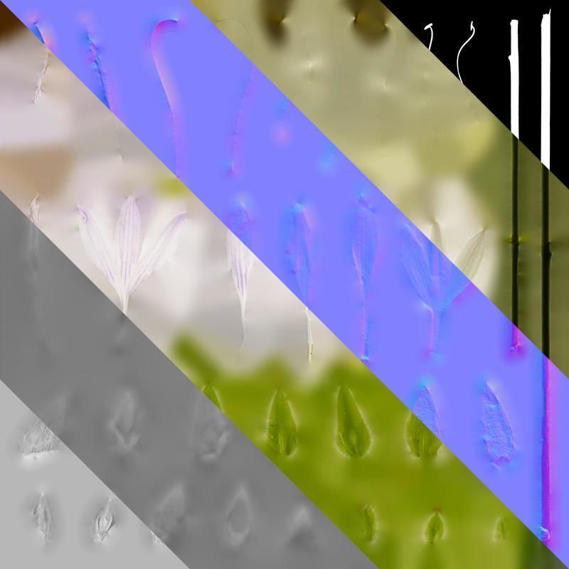 Anydrafts Hosta justine Flower 05 Texture_8