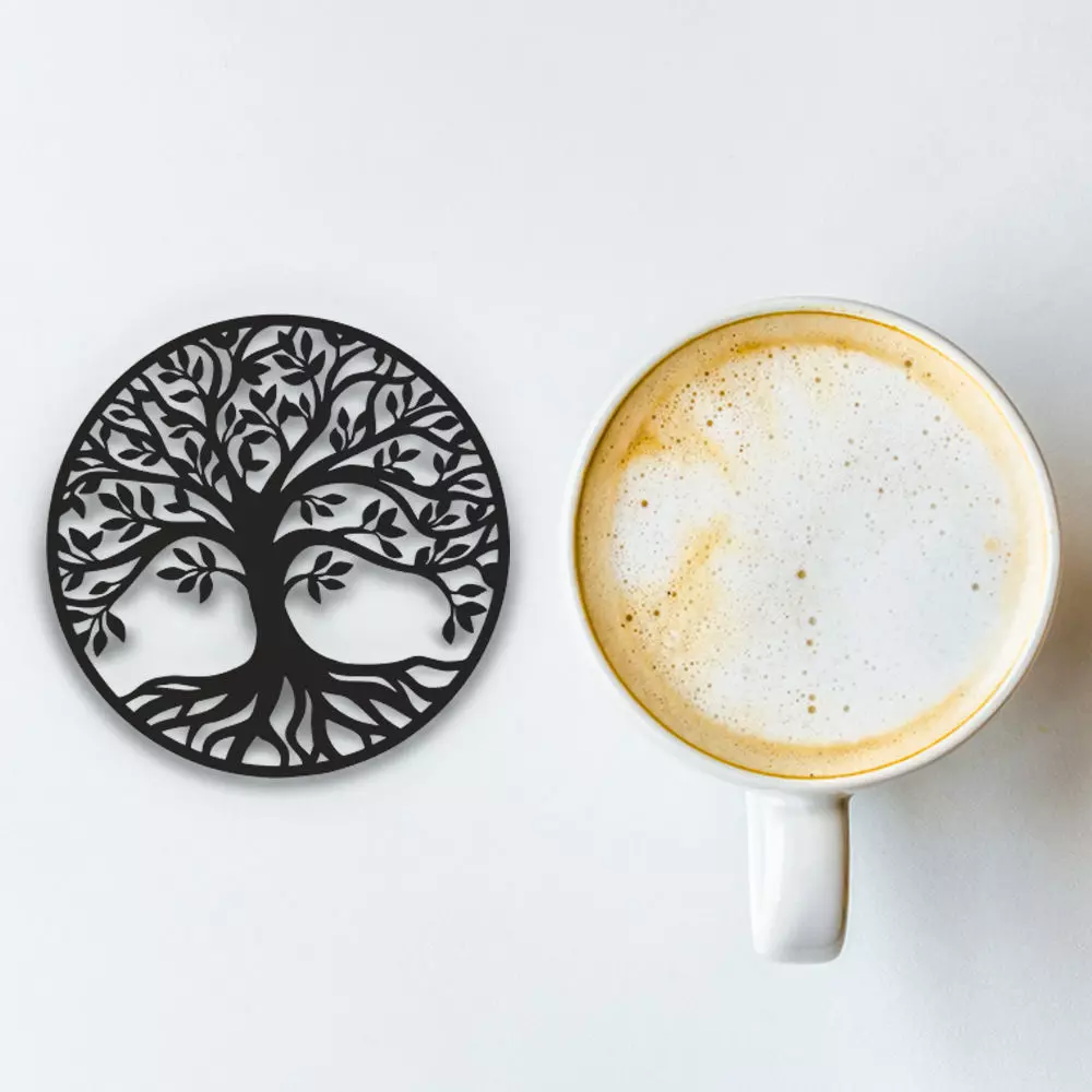 Coffee And Tea Coaster 3D print model_0