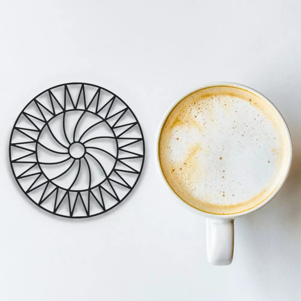 Coffee And Tea Coaster 3D print model_0