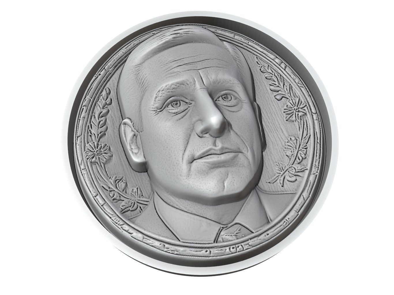 Michael Scott Medallion 3D print model_3