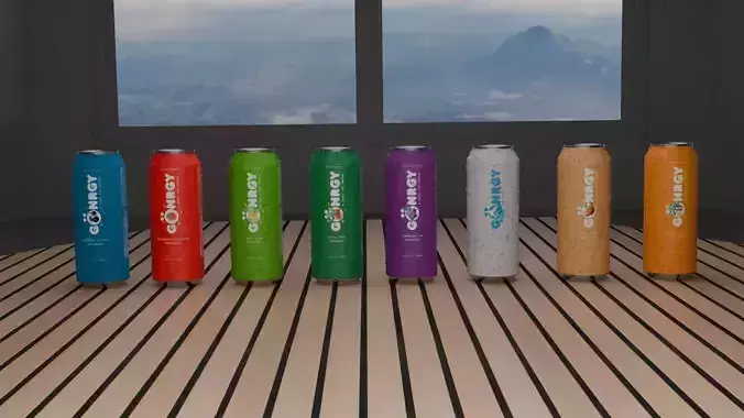 3D Model of Goenrgy Energy Can By MontanaBlacks Brand Free 3D model