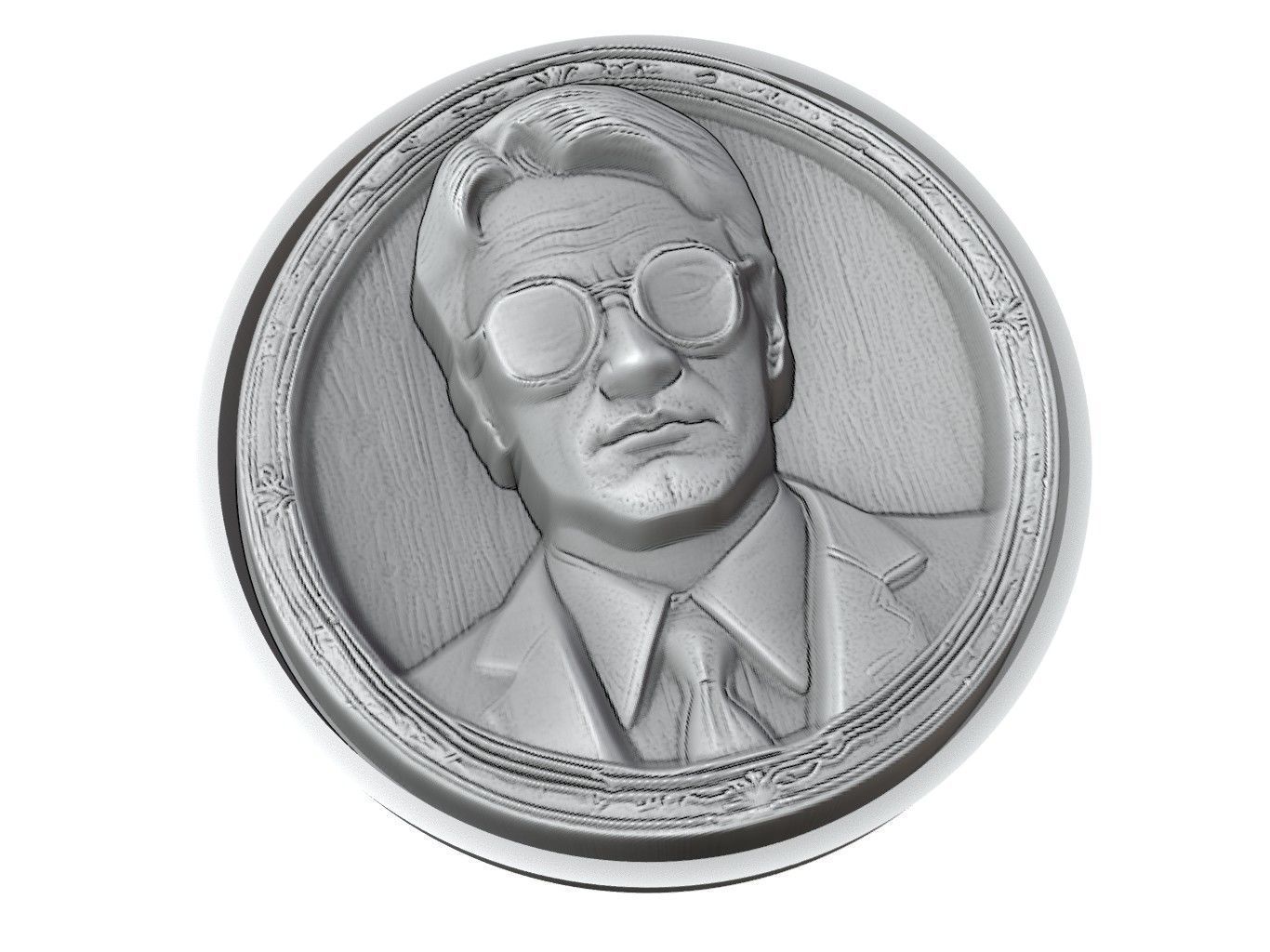 Matt Murdock Medallion 3D print model_3