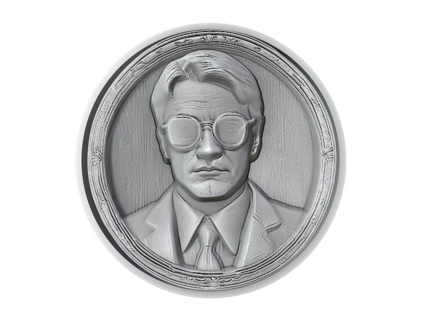 Matt Murdock Medallion 3D print model_2