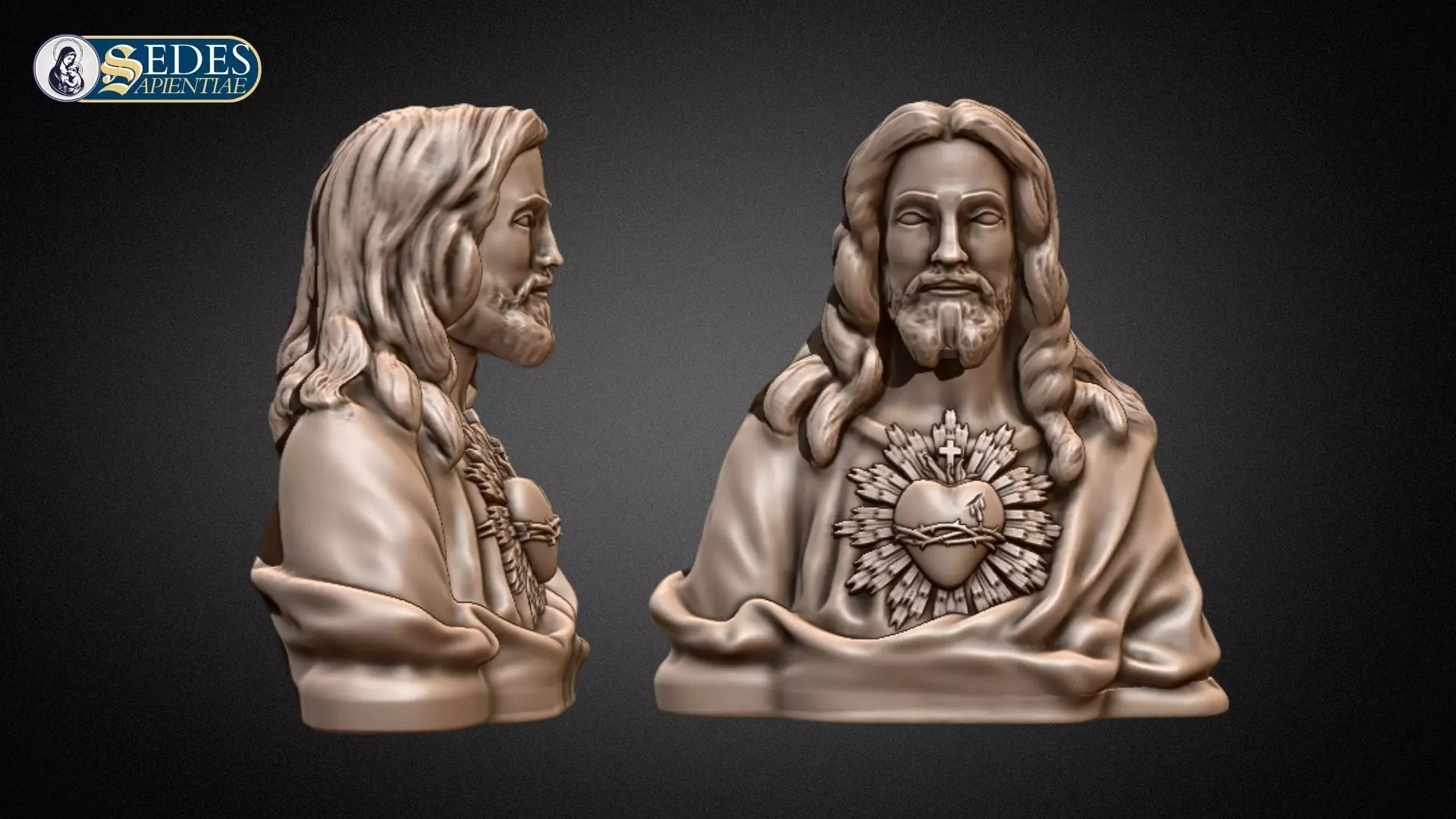 Sacred Heart Of Jesus Christ Bust 3D print model