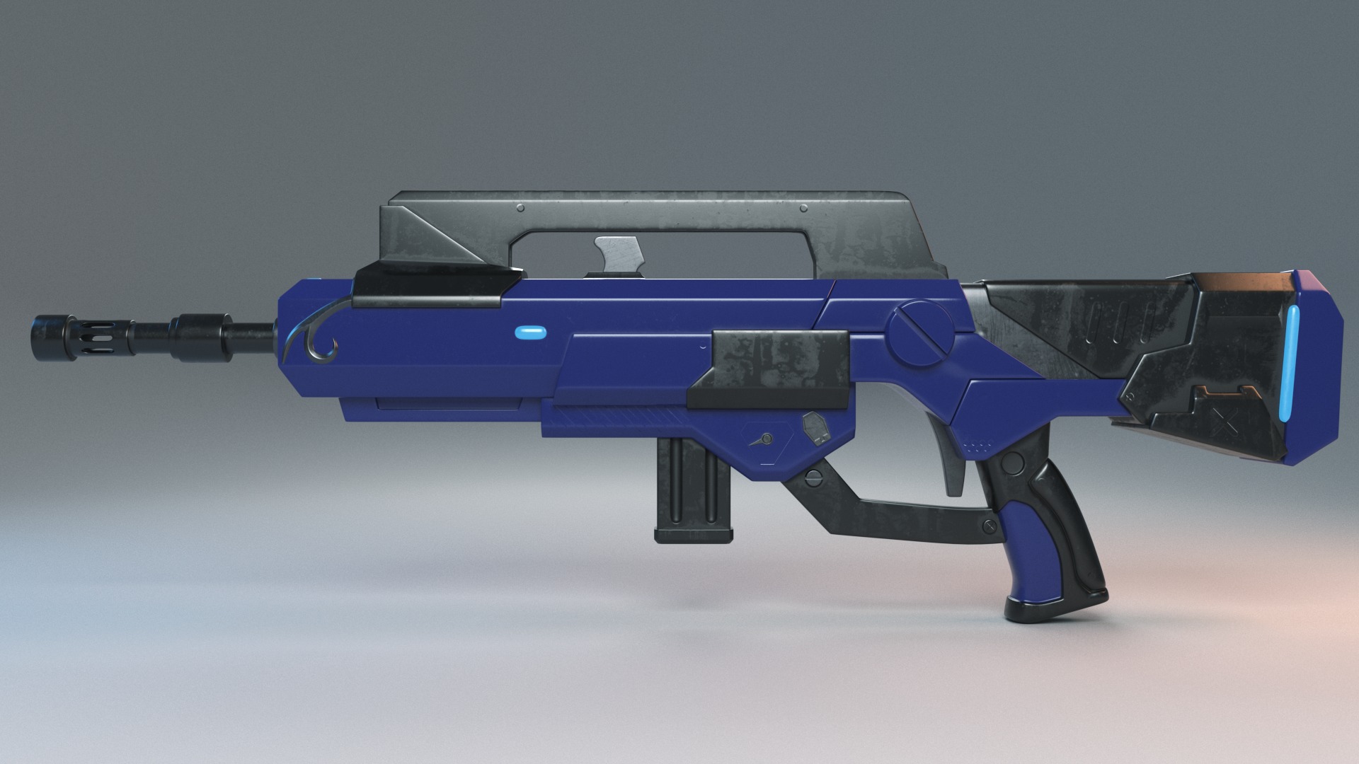 Famas Assault Rifle 3D model_2