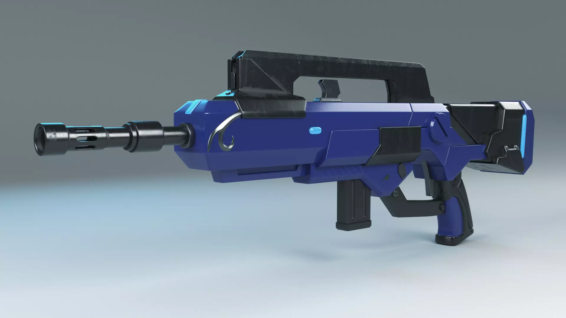 Famas Assault Rifle 3D model_0