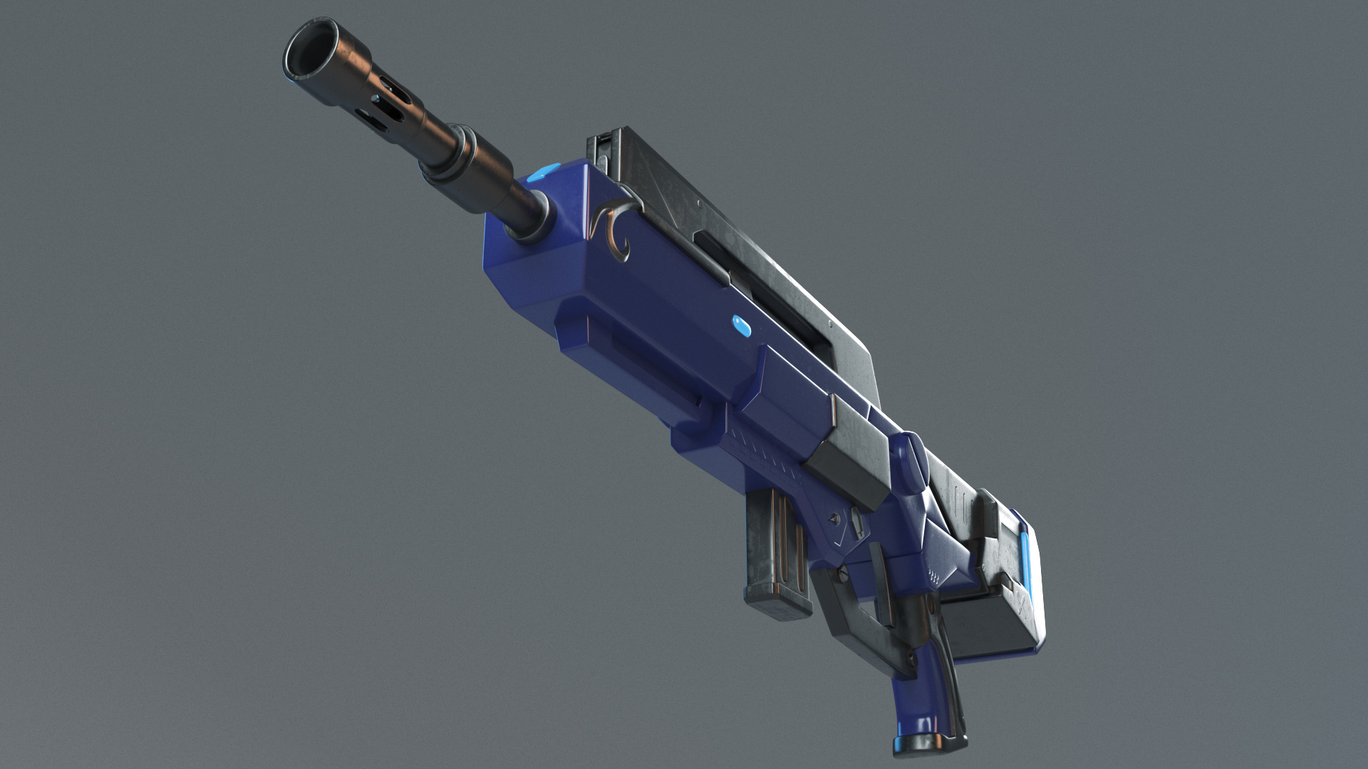 Famas Assault Rifle 3D model_4