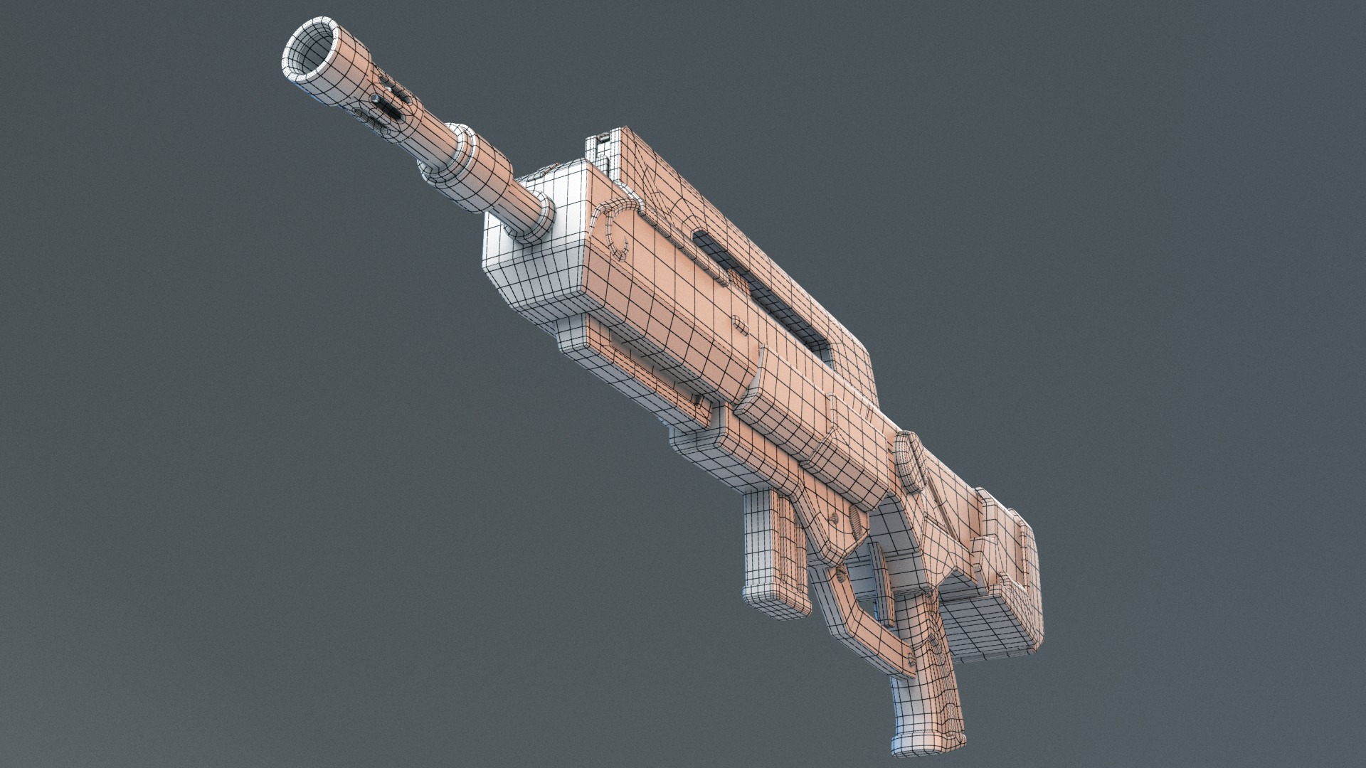 Famas Assault Rifle 3D model_11