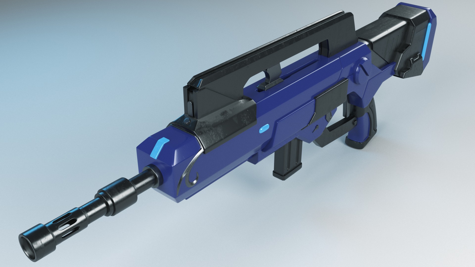 Famas Assault Rifle 3D model_3