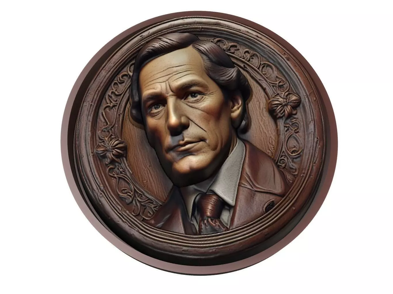 Sherlock Holmes Medallion 3D print model