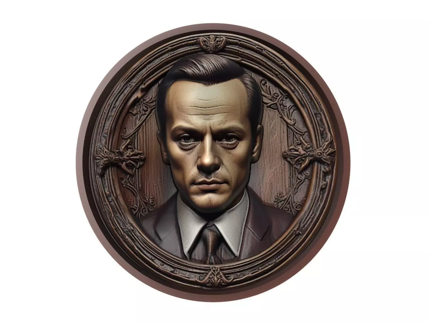 Moriarty Medallion 3D print model_0
