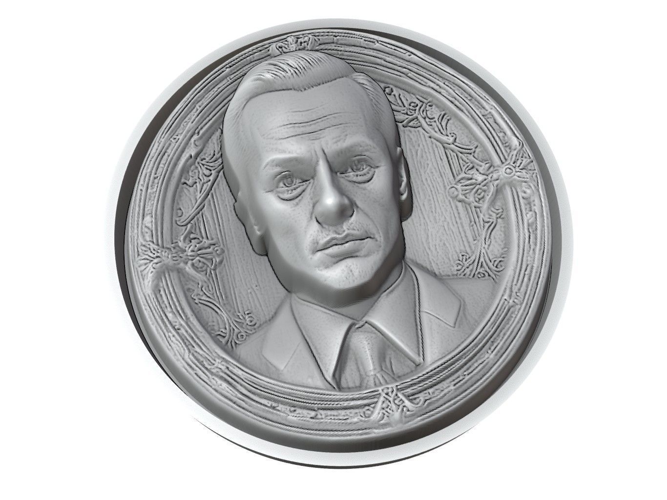 Moriarty Medallion 3D print model_3
