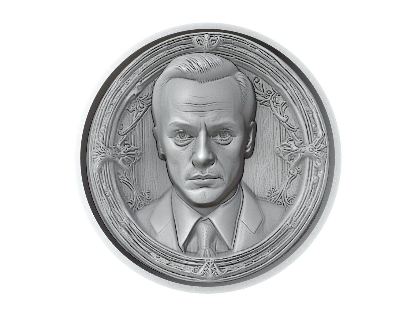 Moriarty Medallion 3D print model_2