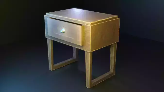 Wooden Nightstand