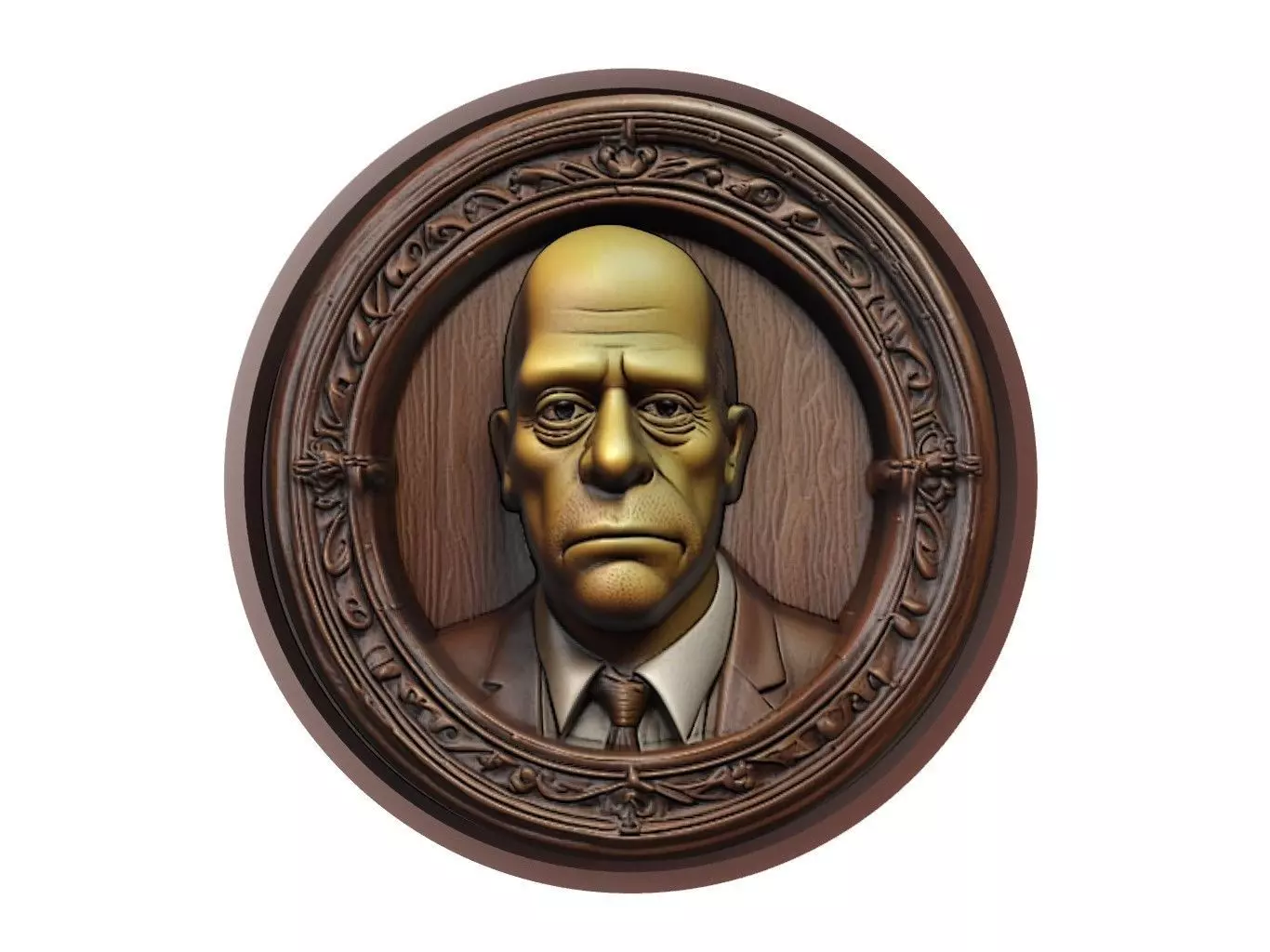 Homer Simpson Medallion 3D print model