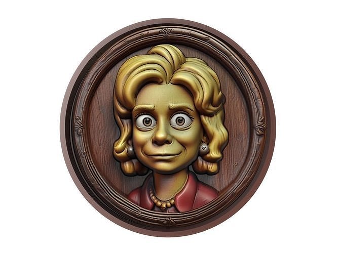 Lisa Simpson Medallion 3D print model