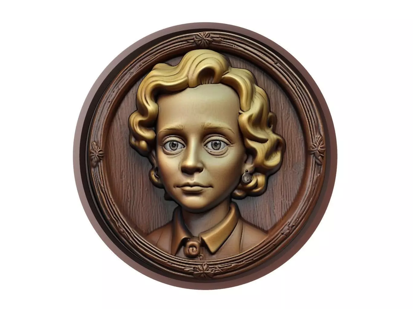 Maggie Simpson Medallion 3D print model