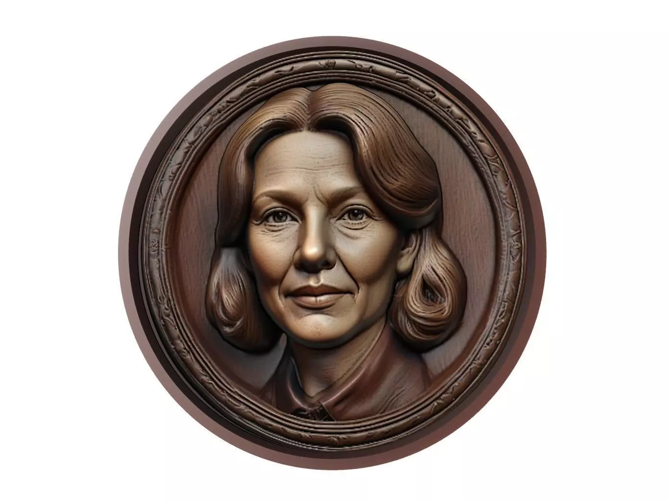 Suzanne Warren Medallion 3D print model_0