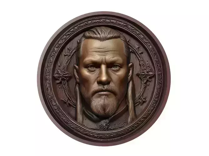 Ragnar Lothbrok Medallion 3D print model
