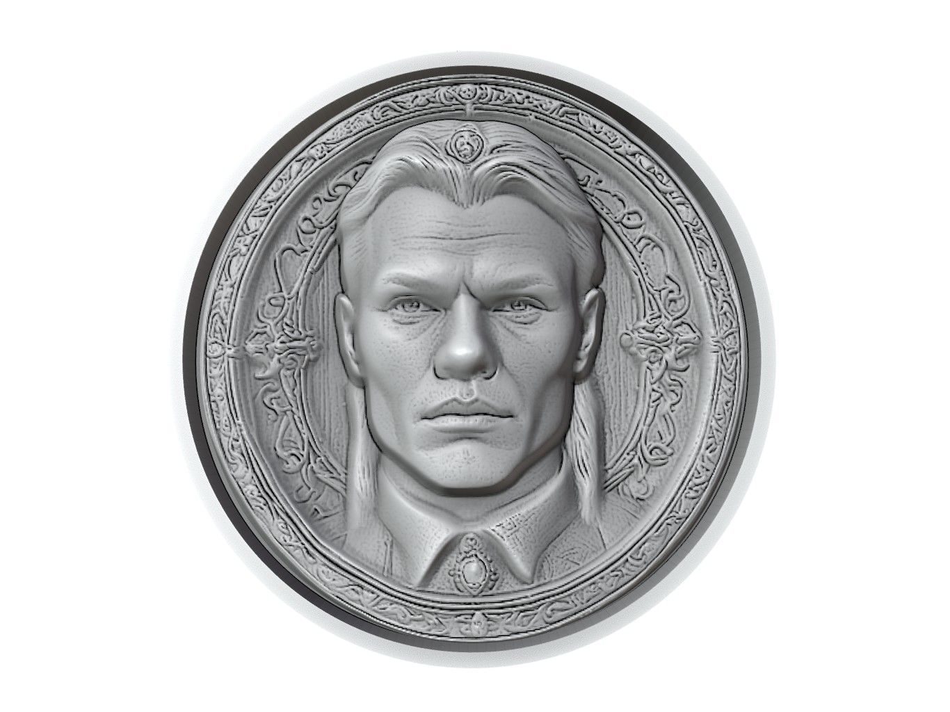 Ivar the Boneless Medallion 3D print model_2