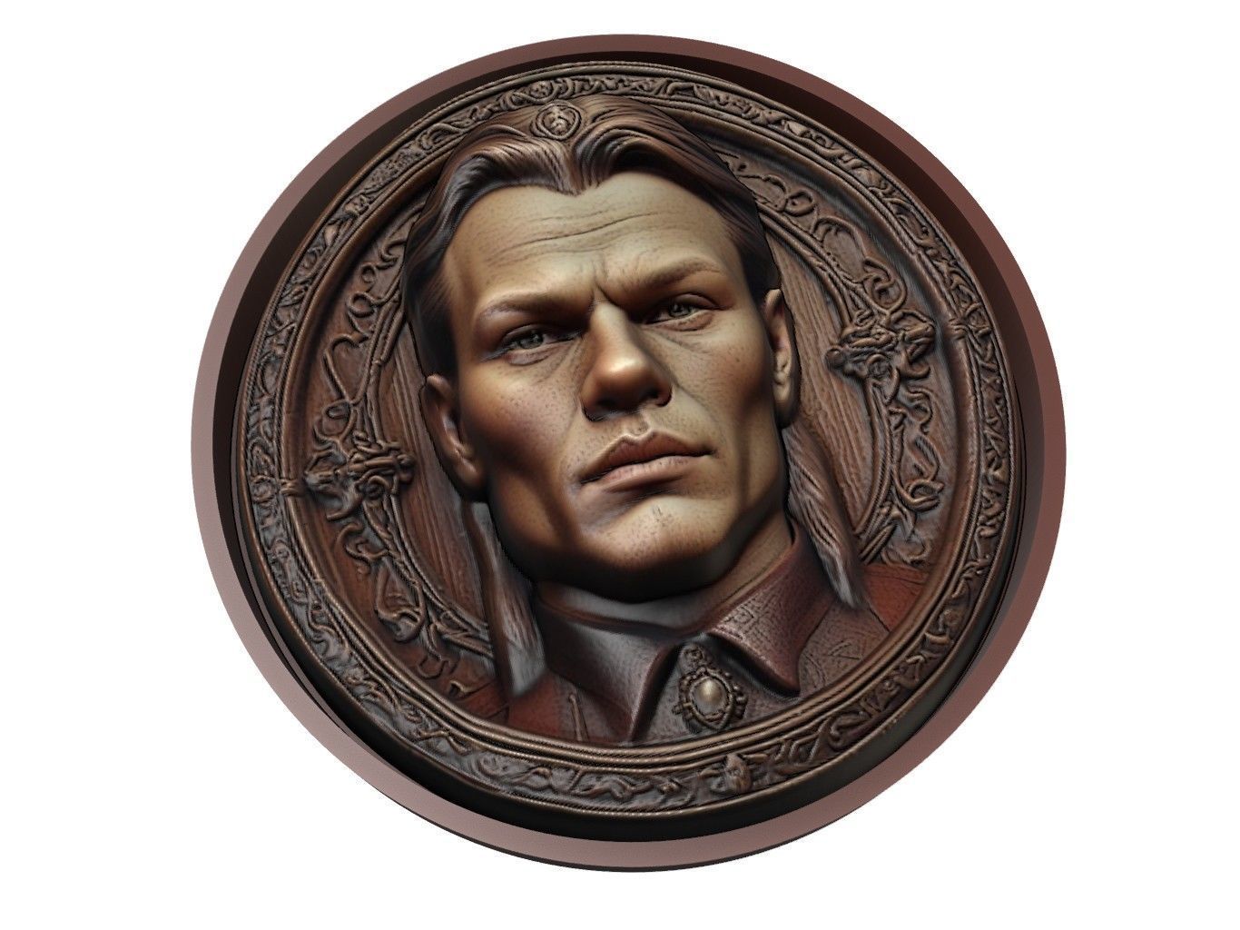 Ivar the Boneless Medallion 3D print model_1