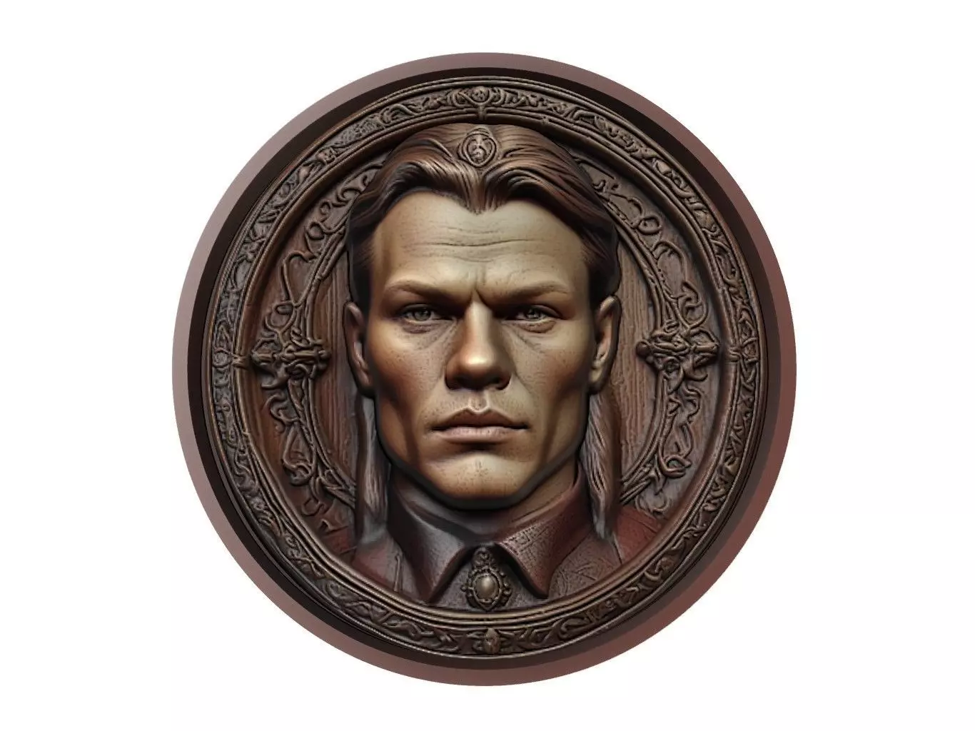 Ivar the Boneless Medallion 3D print model_0