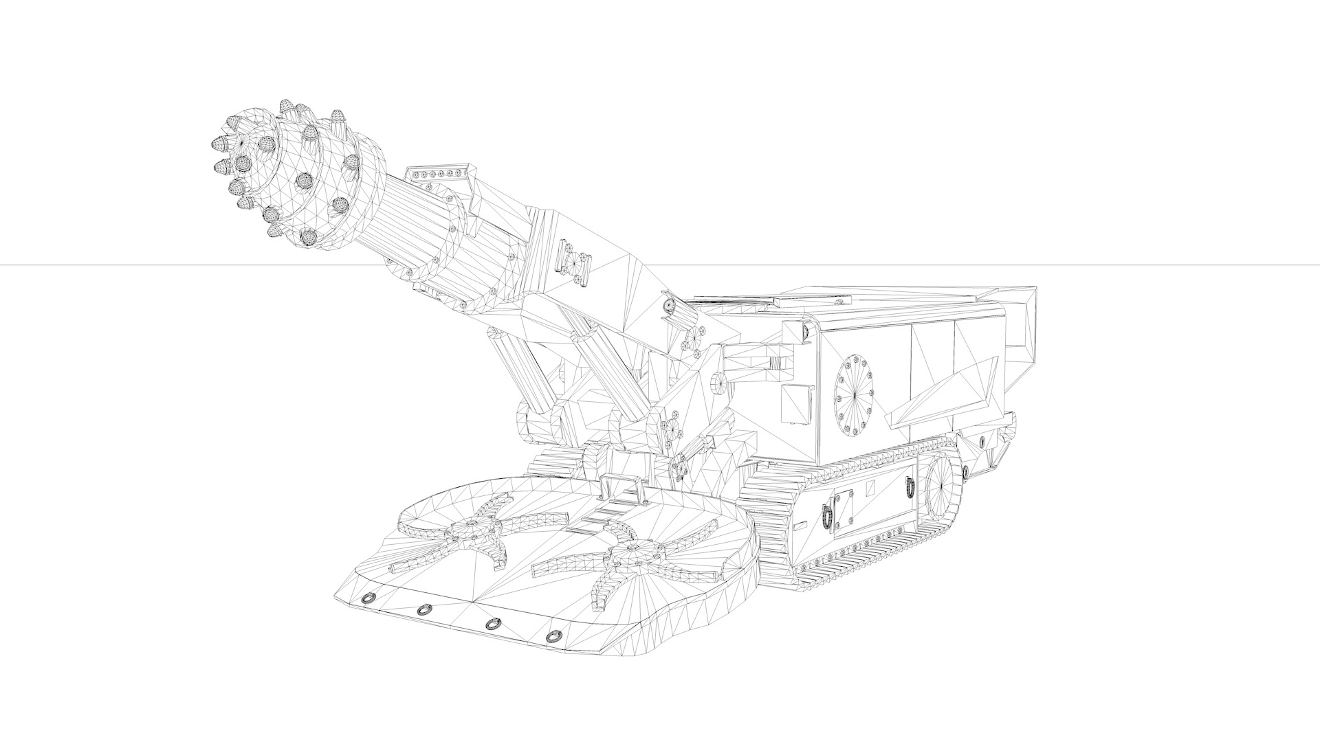 roadheader 3D model_4