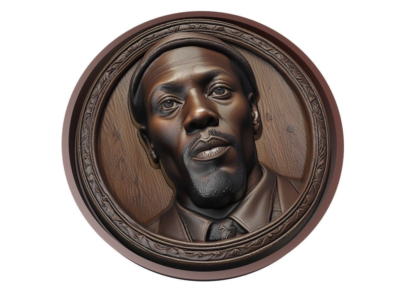 Omar Little Medallion 3D print model_1