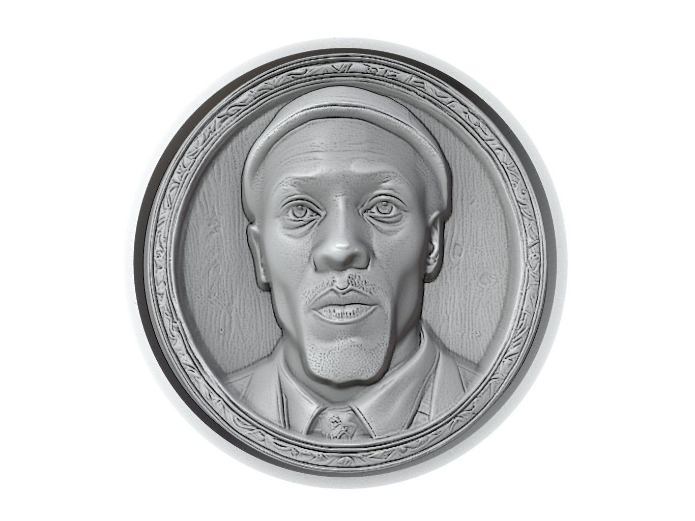 Omar Little Medallion 3D print model_2