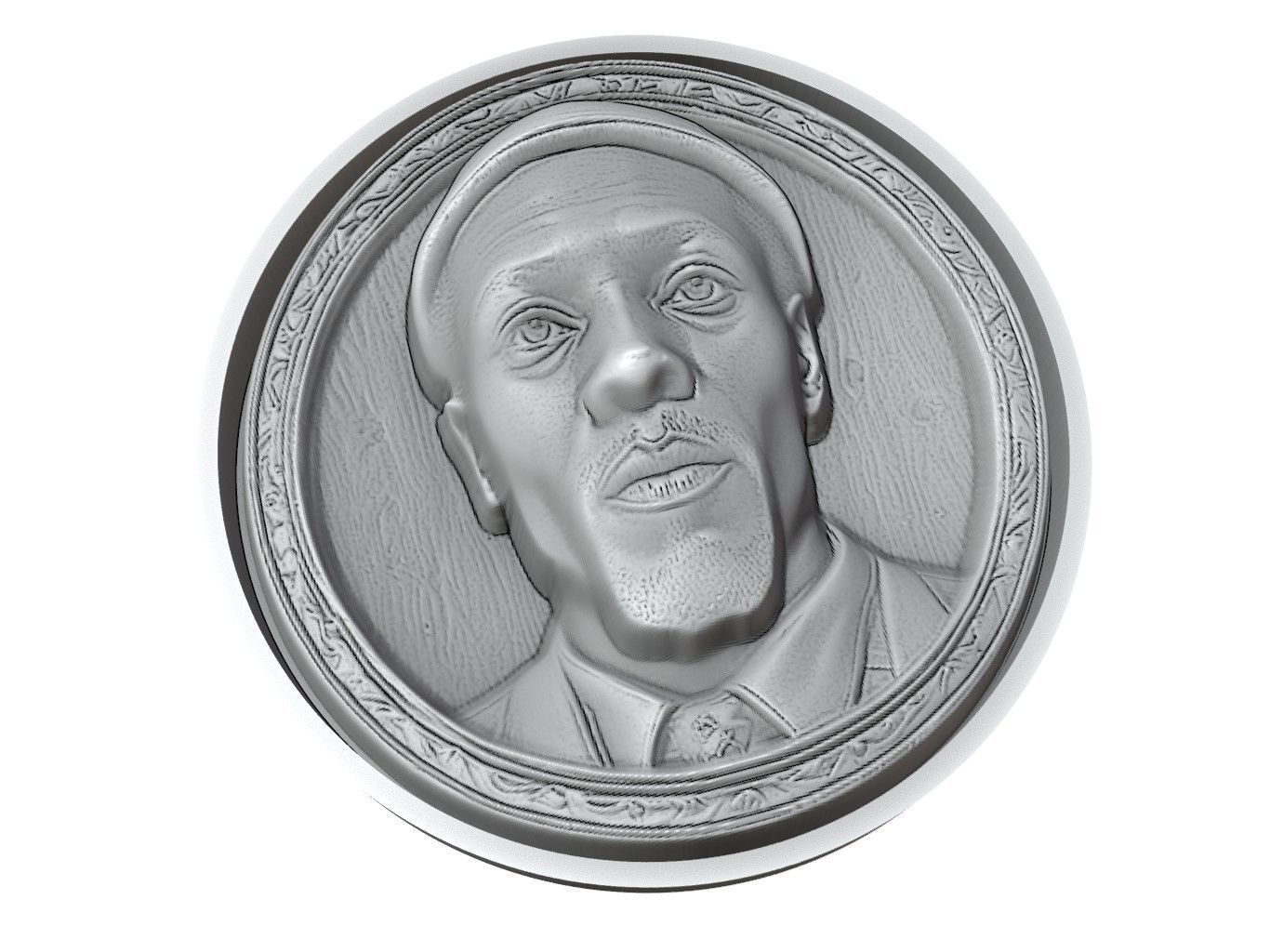 Omar Little Medallion 3D print model_3