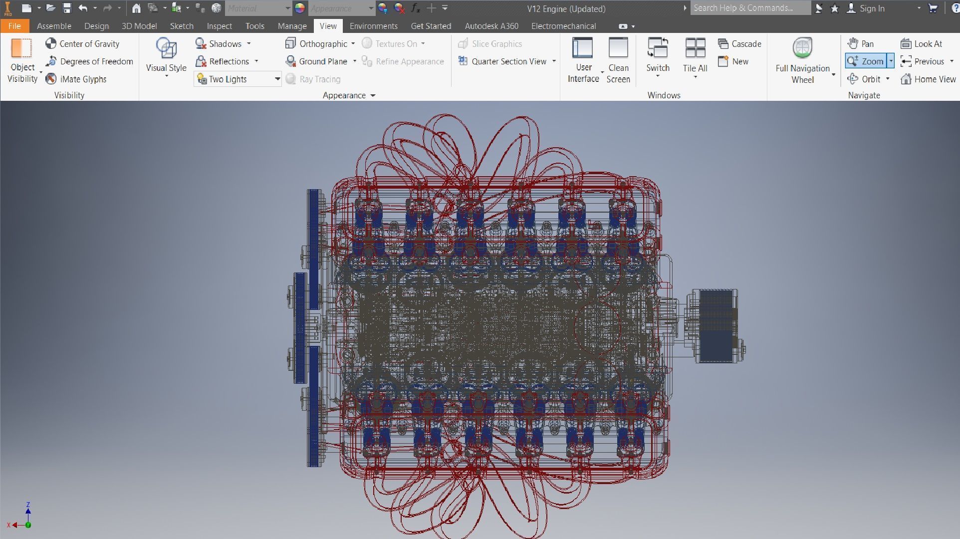 V12 turbo compressor Engine 3D model_20