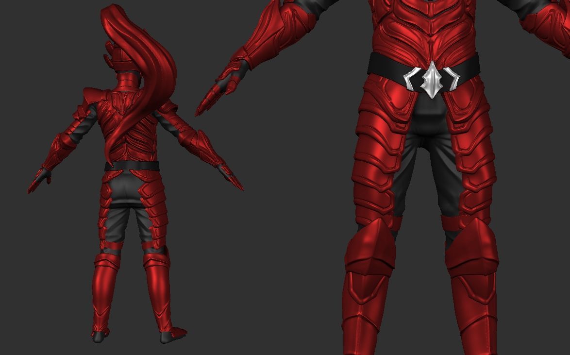 IGRIS COSPLAY ARMOR 3D MODEL  3D print model_1