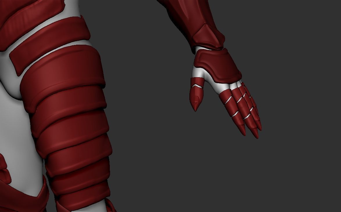 IGRIS COSPLAY ARMOR 3D MODEL  3D print model_7