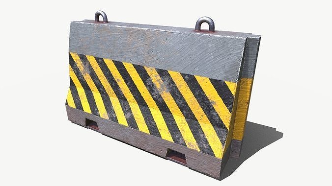 Cement Pier Low-poly 3D model