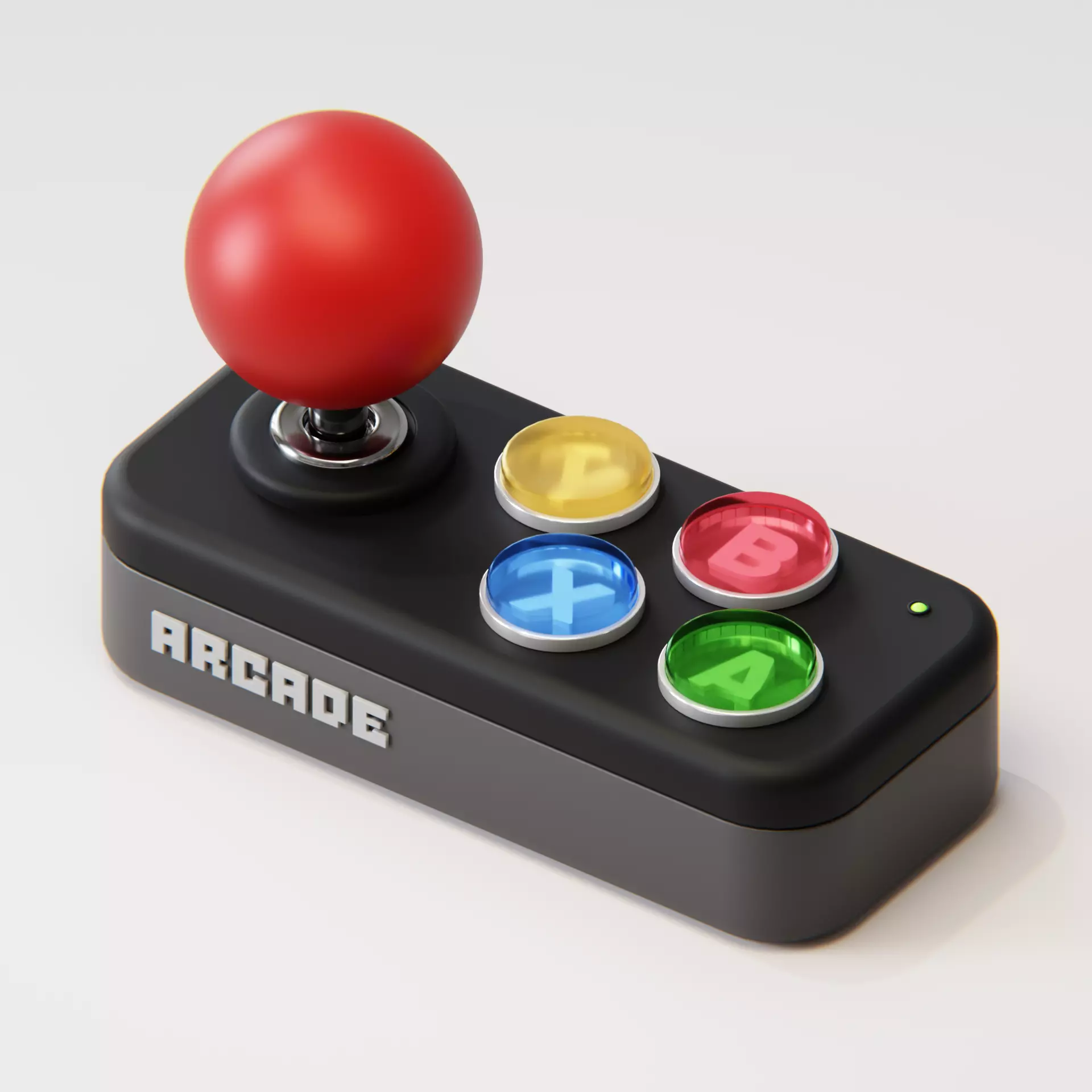 Controller Joystick for Arcade Game 3D model