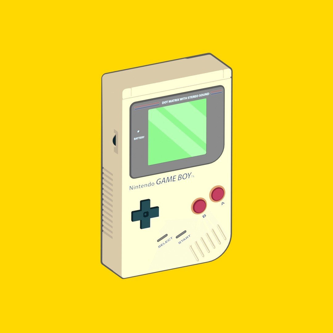 Simple Nintendo Gameboy Model 3D model_1