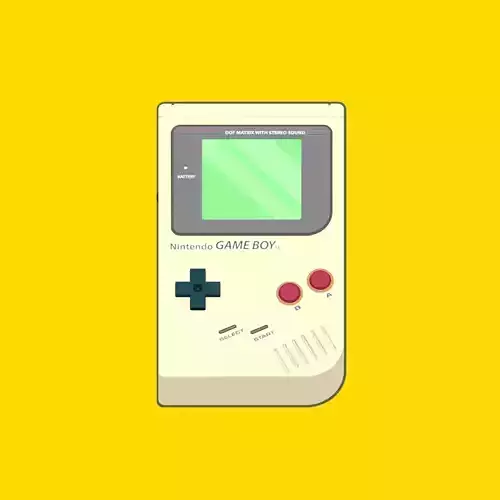 Simple Nintendo Gameboy Model 3D model