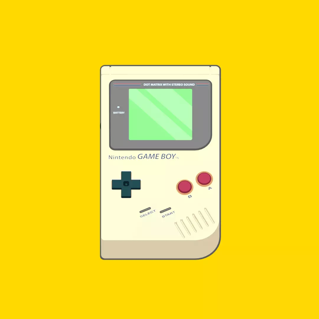 Simple Nintendo Gameboy Model 3D model_0